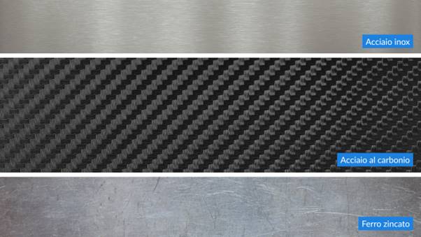 Acciaio inox, acciaio al carbonio, ferro zincato: come orientarsi nella scelta del materiale
